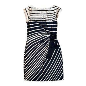 Ann Taylor stripe midi dress size 4